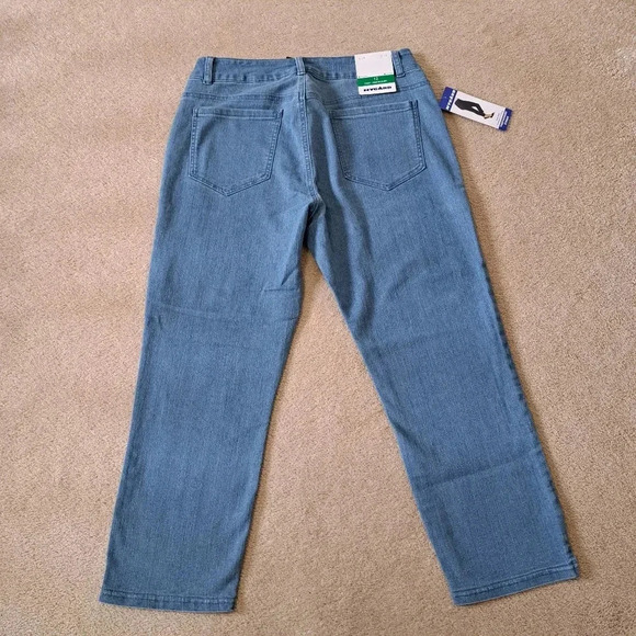 ❤️ NWT Nygard Skinny Crop Denim Size 12 Women's Slim Leg Stretch Jeans Blue - Picture 7 of 12